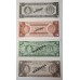 DOMINICAN REPUBLIC 1964 . ONE 1 - ONE THOUSAND 1,000 PESOS BANKNOTES . SPECIMEN